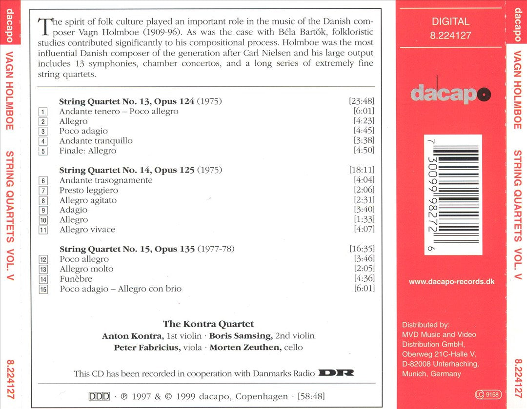 String Quartets, Vol. 5 cover art