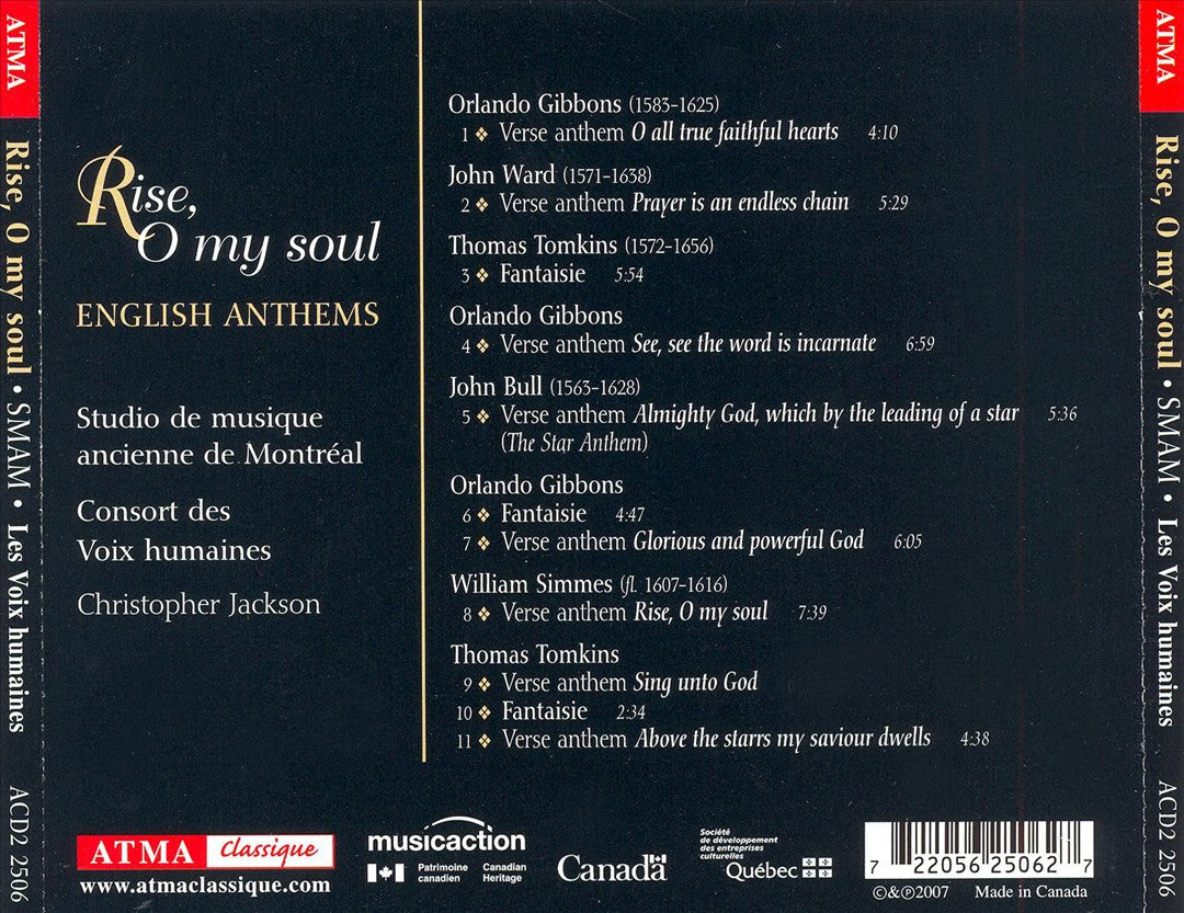 Rise, O my soul: English Anthems cover art