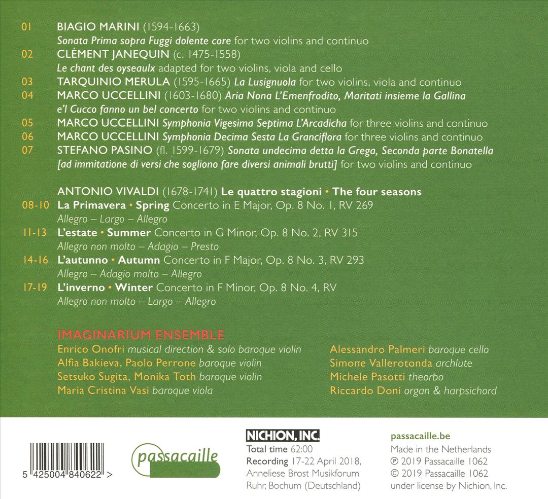 Into Nature: Vivaldi Seasons cover art