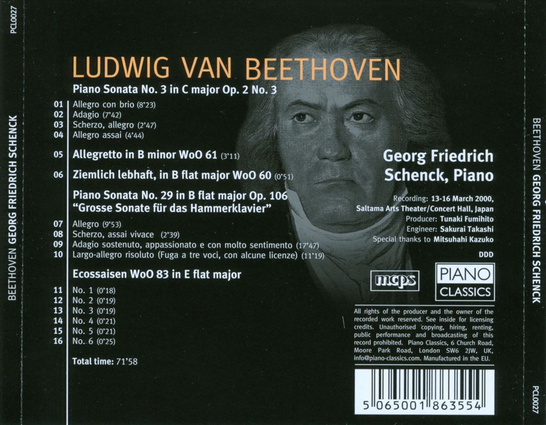 Beethoven: Piano Sonatas cover art