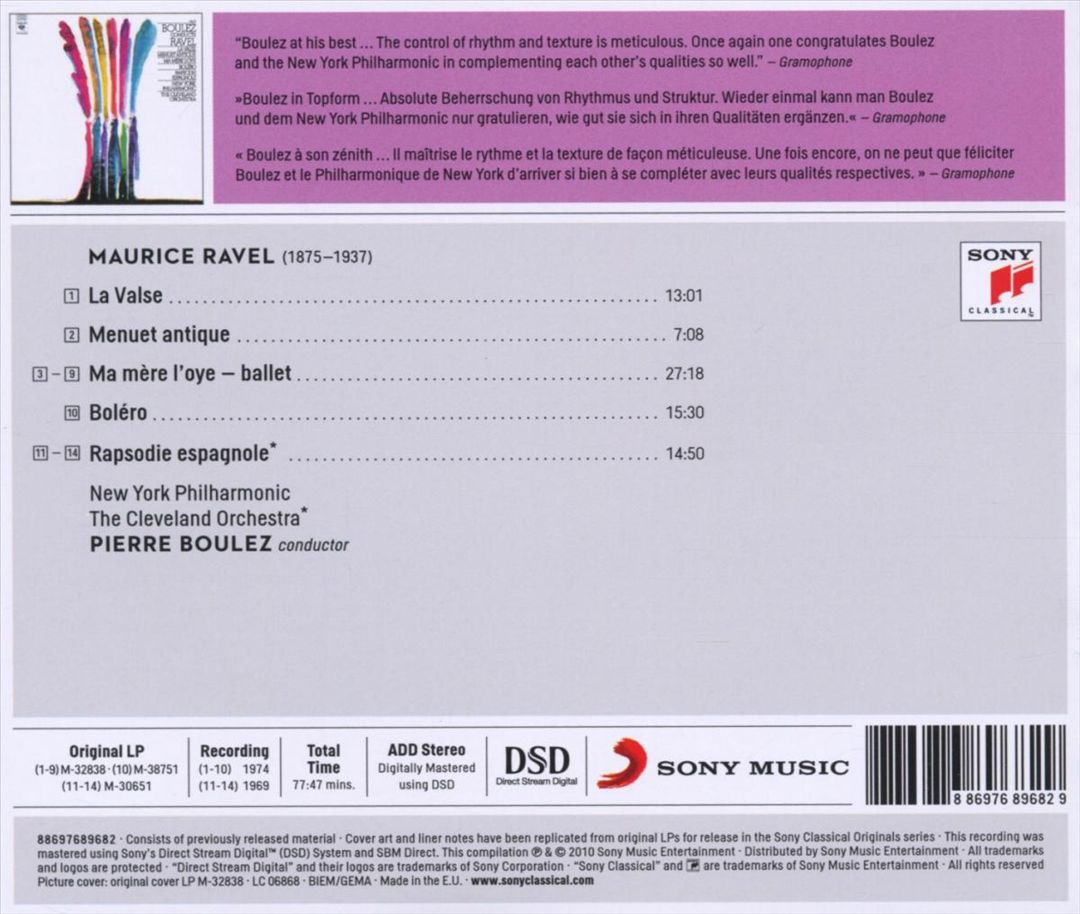 Boulez Conducts Ravel, Vol. 3 cover art