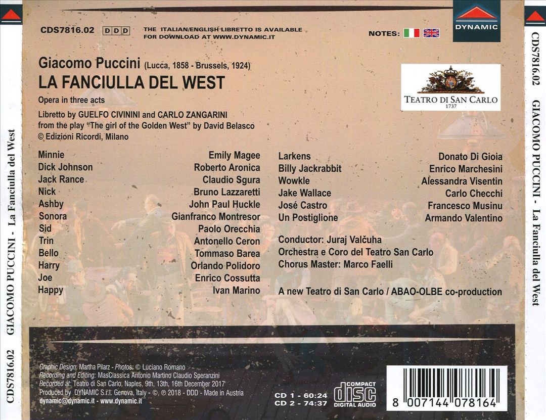 Puccini: La Fanciulla Del West cover art