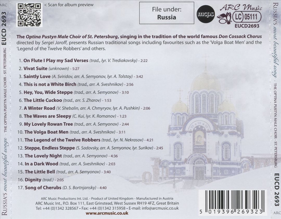 Russia's Most Beautiful Songs cover art