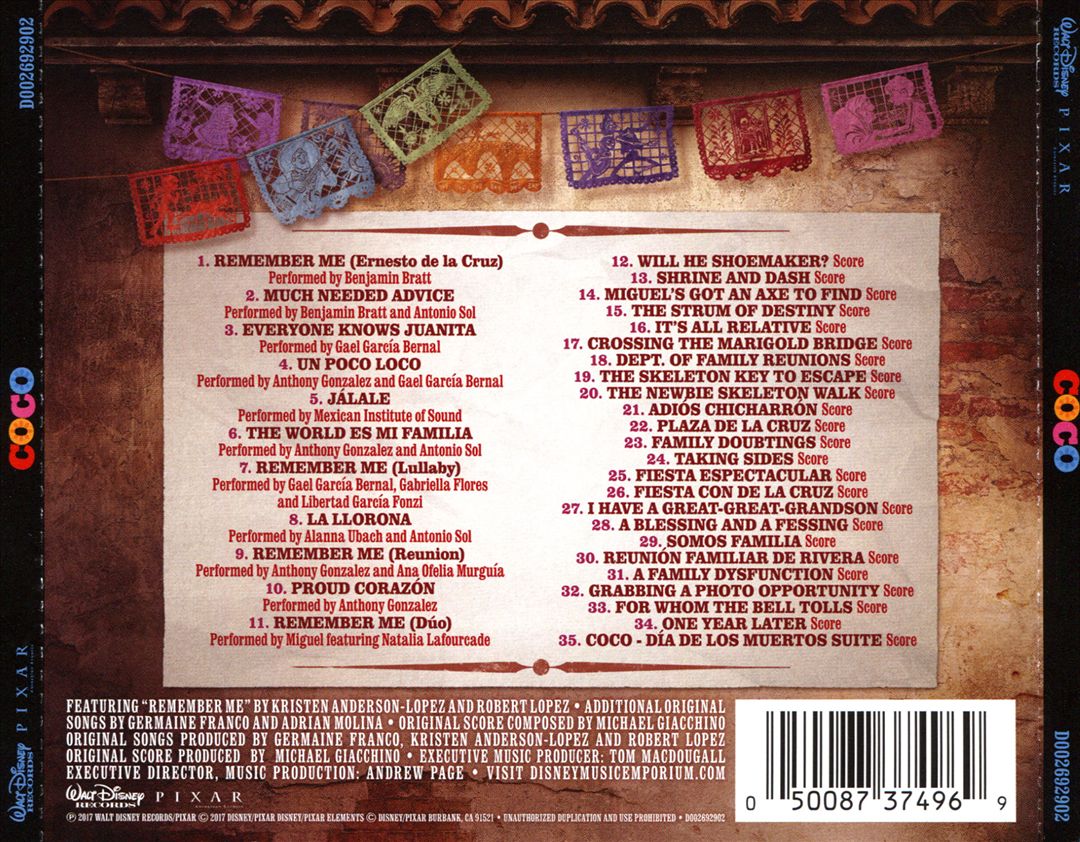 Coco [Original Motion Picture Soundtrack] cover art