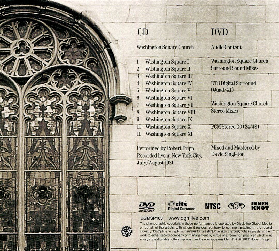 Washington Square Church cover art
