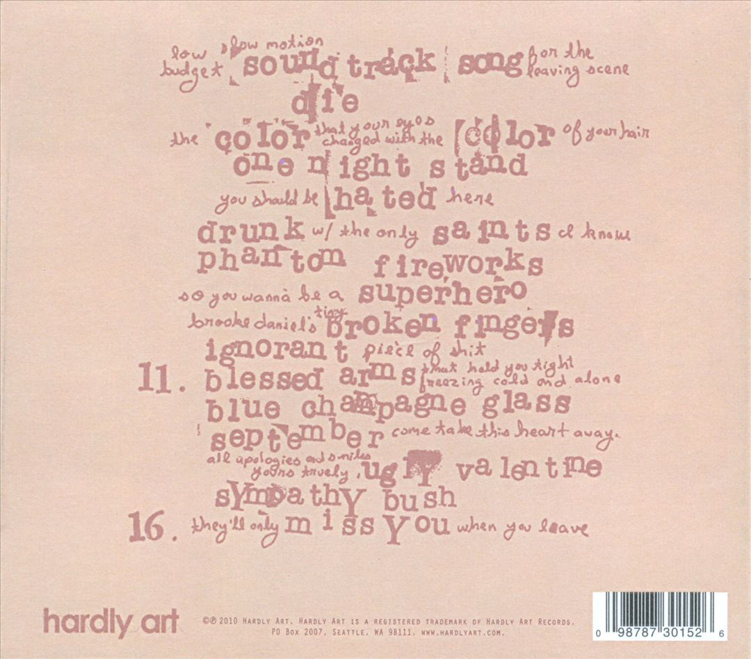 They'll Only Miss You When You Leave: Songs 1996-2003 cover art