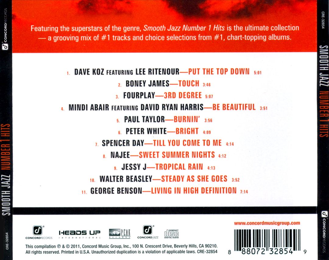 Smooth Jazz #1 Hits cover art
