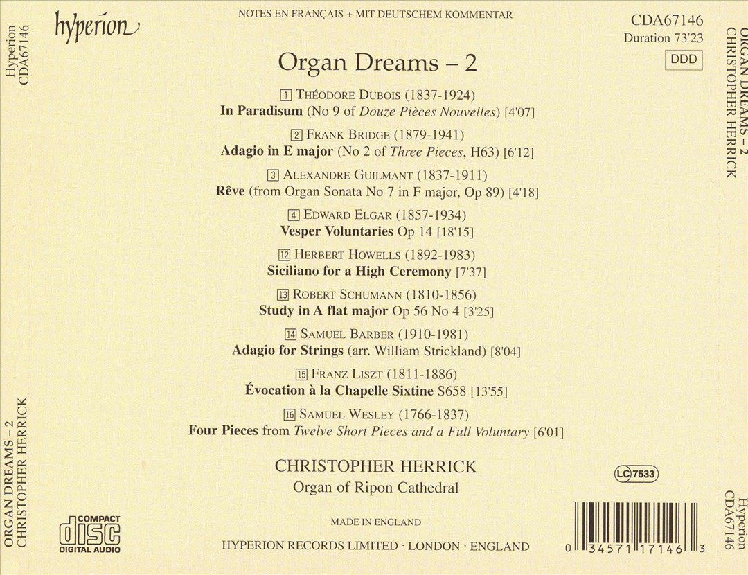 Organ Dreams, Vol. 2 cover art