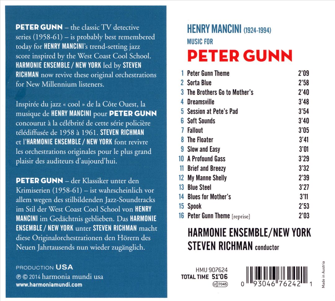 Henry Mancini: Music for Peter Gunn cover art