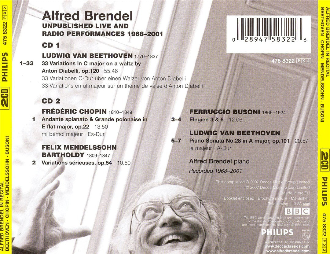 Alfred Brendel in Recital cover art