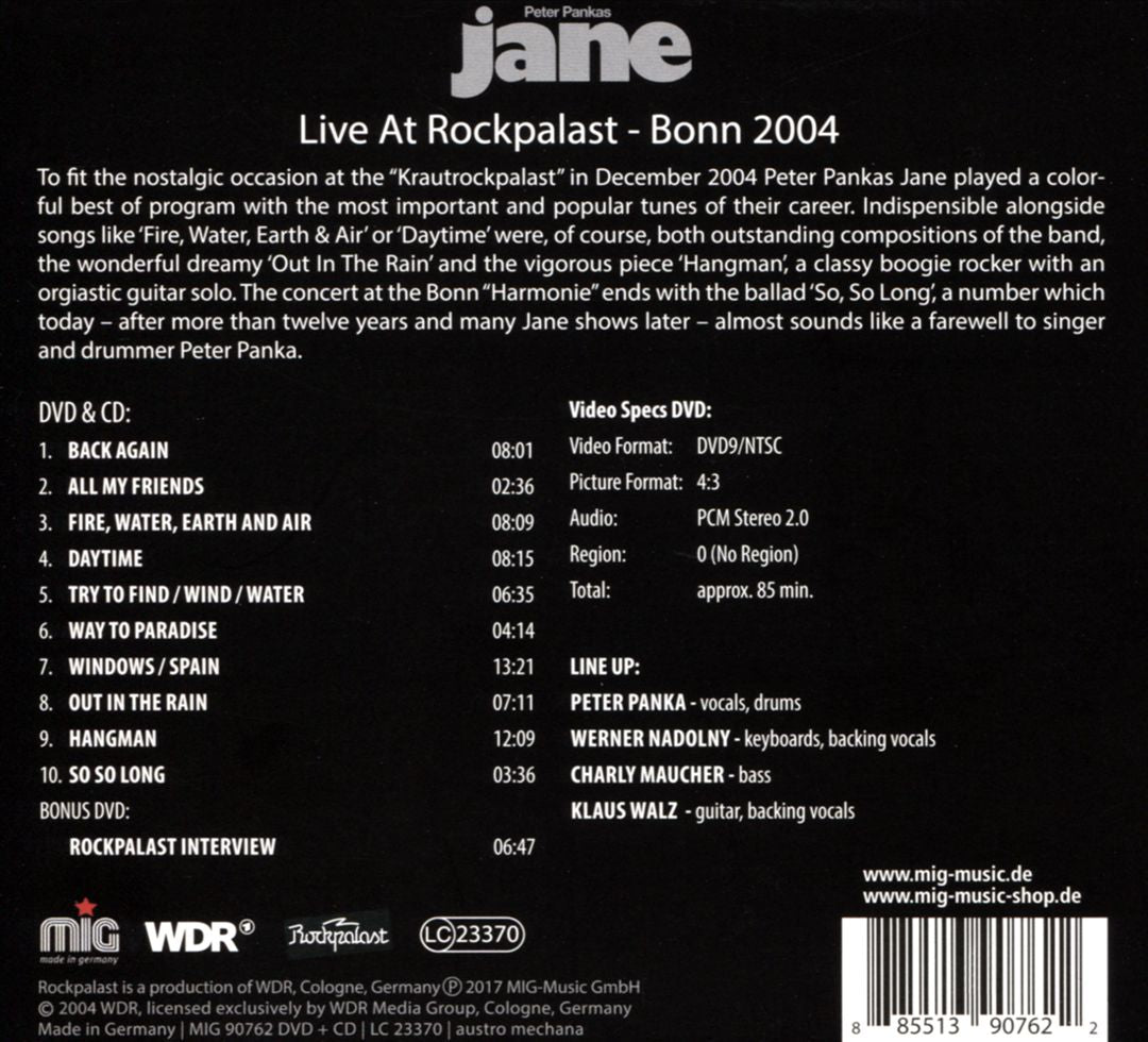 Live at Rockpalast, Bonn 2004 cover art
