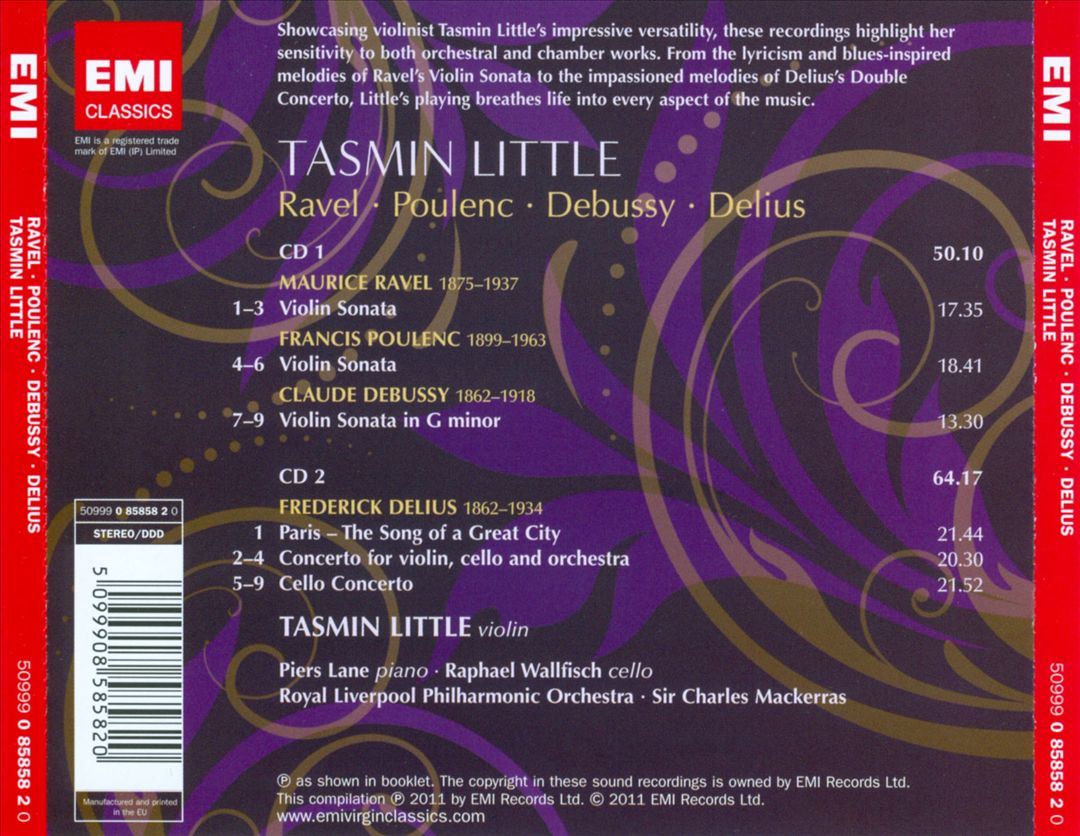 Ravel, Poulenc, Debussy, Delius cover art