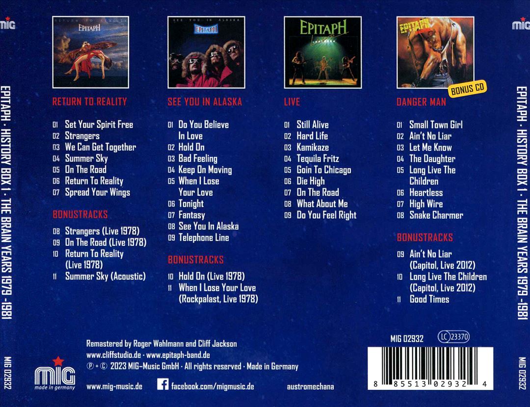 History Box Vol. 1: The Brain Years cover art
