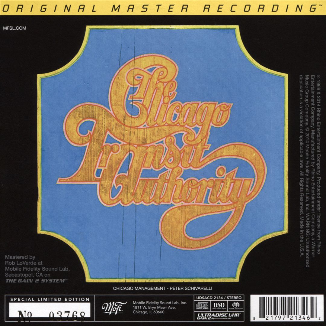 Chicago Transit Authority cover art