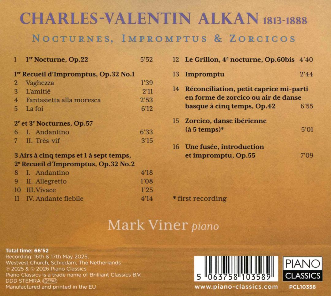 Alkan: Nocturnes, Impromptus & Zoracicos cover art