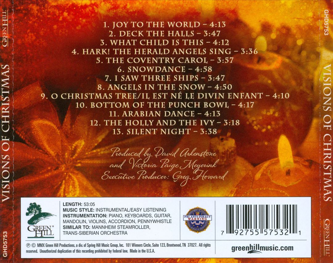 Visions of Christmas cover art