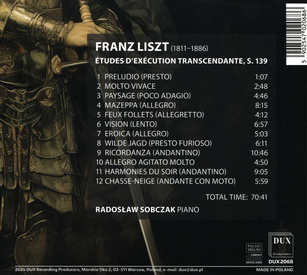 Liszt: Transcendental Etudes cover art