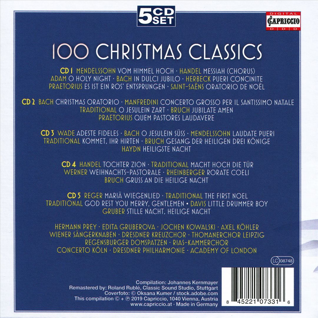 100 Christmas Classics [Capriccion Records] cover art