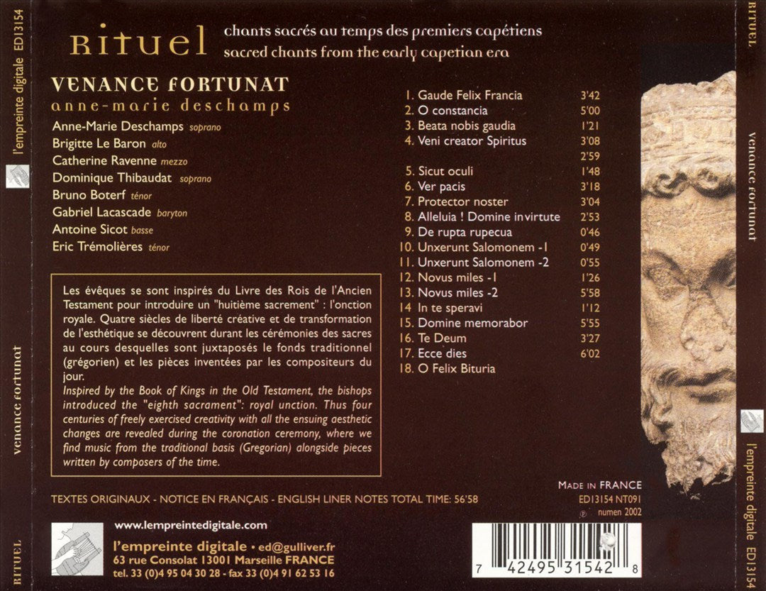 Rituel: Chante Sacrés au Temps des Premiers Capétiens cover art