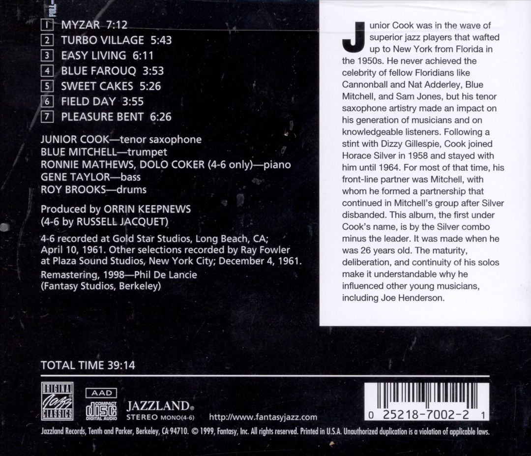 Junior's Cookin' cover art