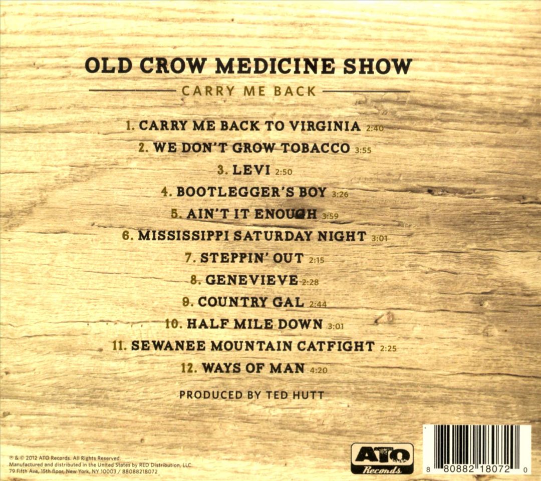 Carry Me Back cover art