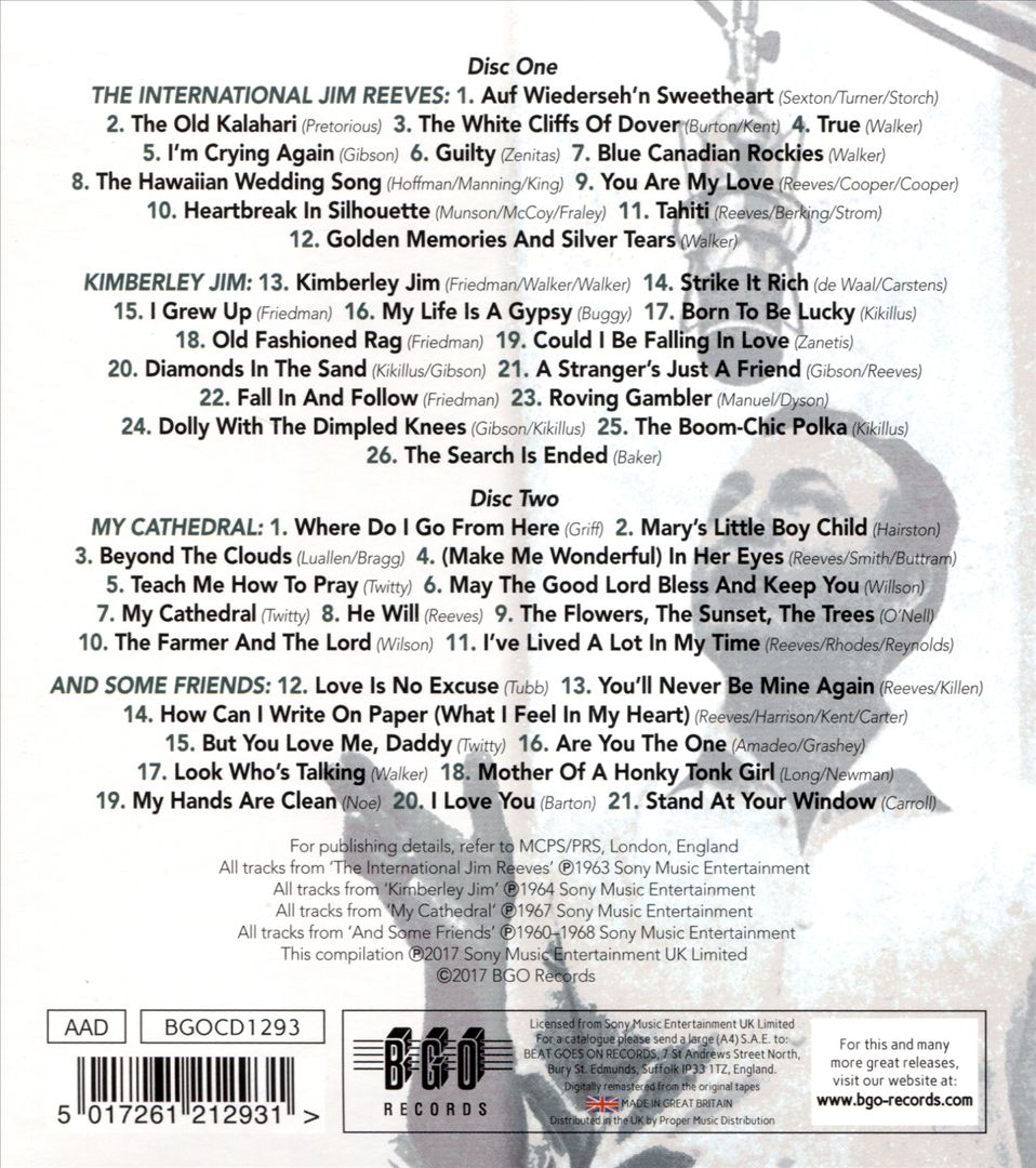 International Jim Reeves/Kimberley Jim/My Cathedral cover art