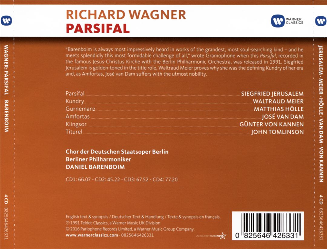 Wagner: Parsifal cover art