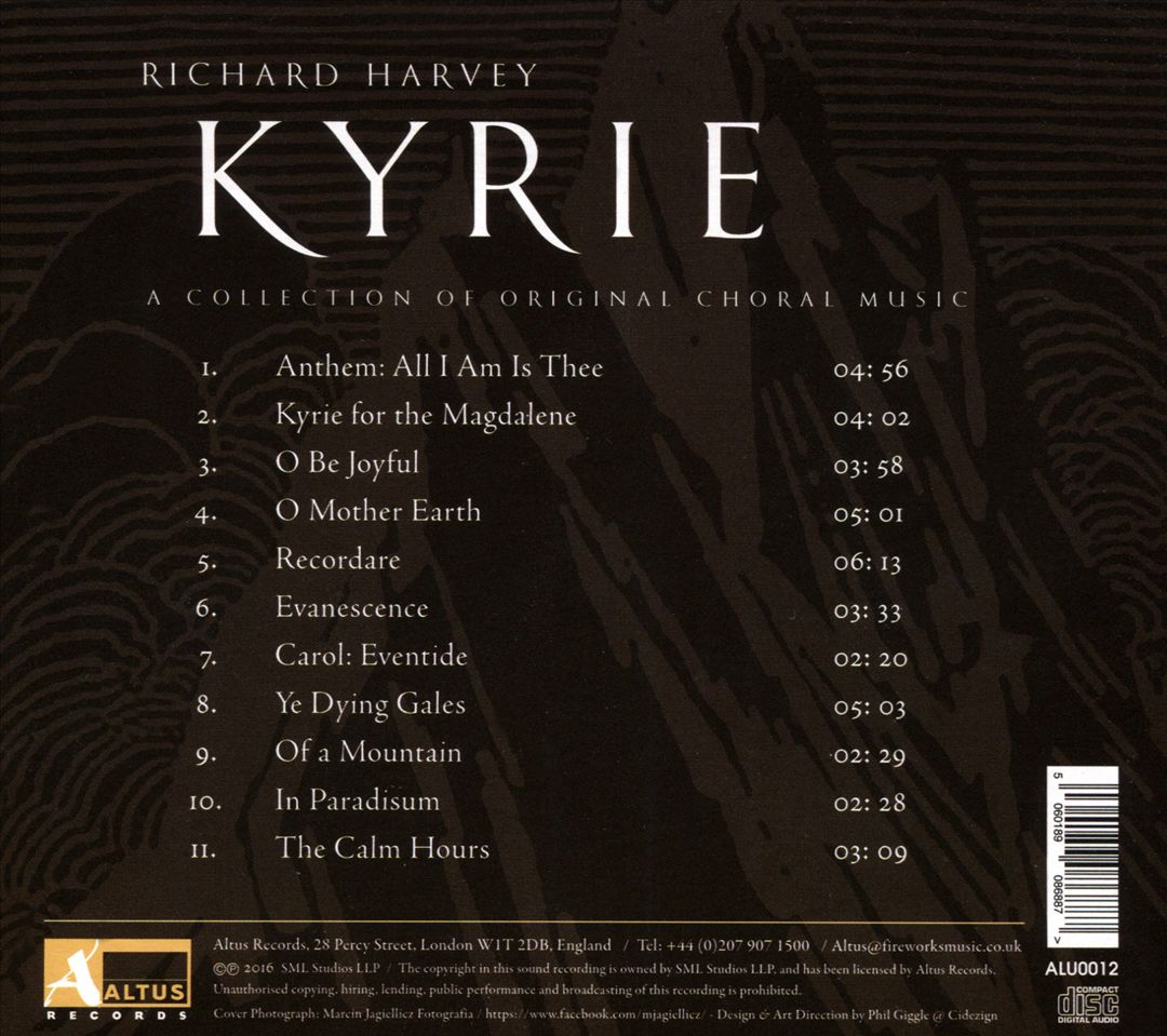 Richard Harvey: Kyrie - A Collection of Original Choral Music cover art