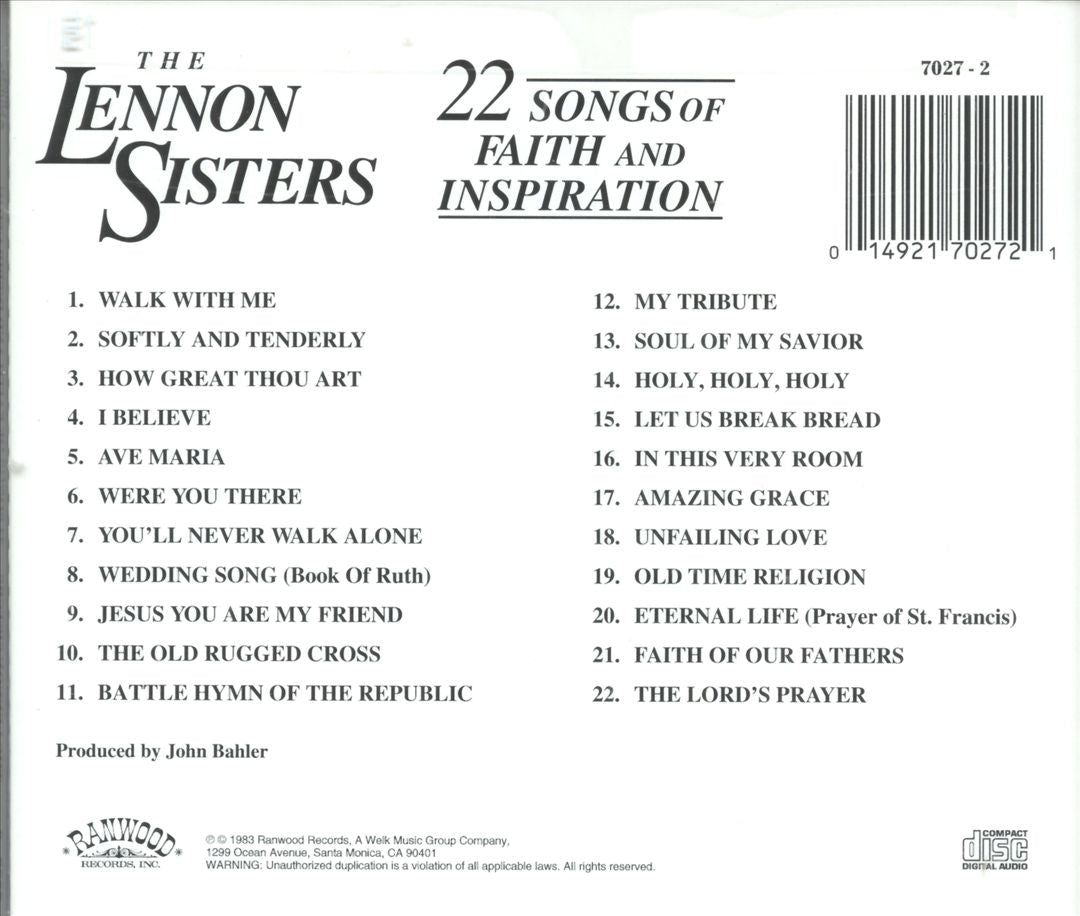 22 Songs of Faith & Inspiration cover art