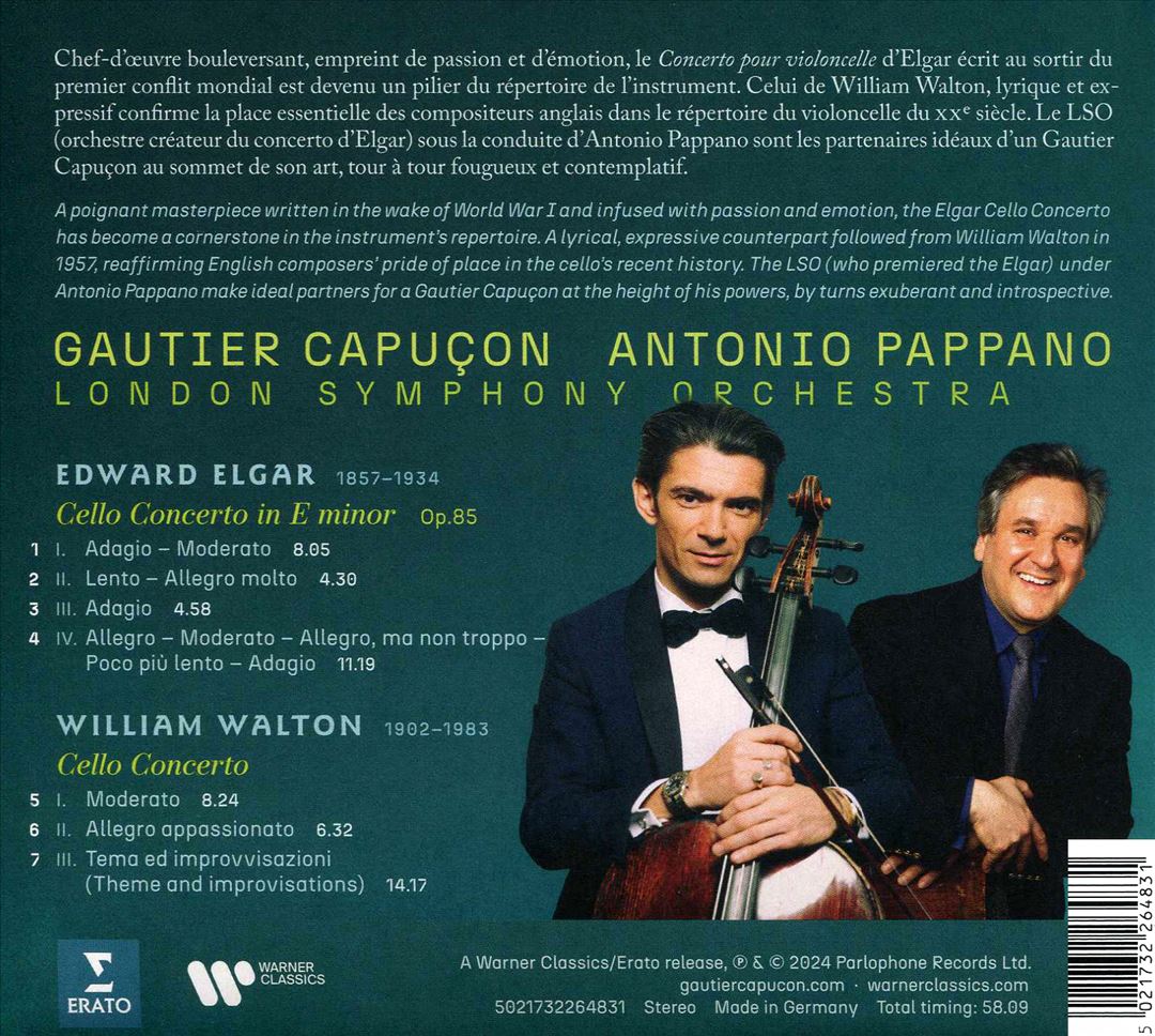 Elgar, Walton: Cello Concerto cover art