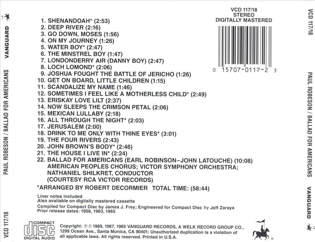 Ballad for Americans cover art