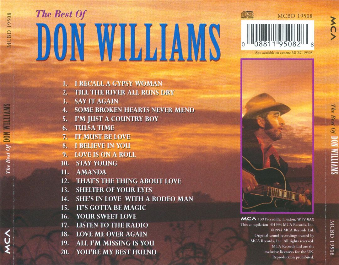 The Best of Don Williams [Spectrum] cover art