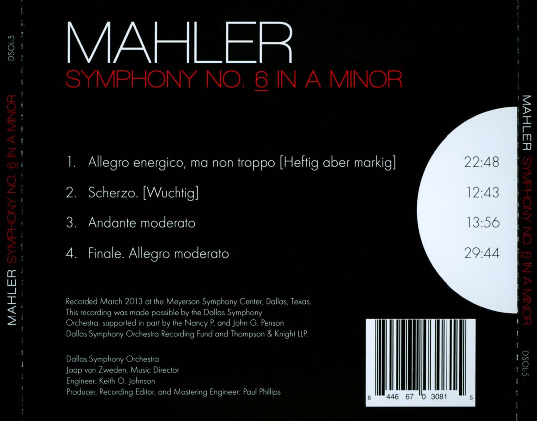 Mahler 6 cover art