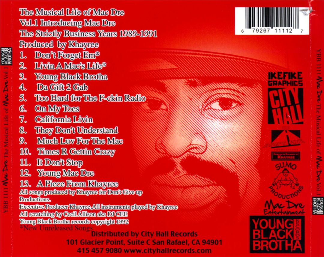 Musical Life of Mac Dre, Vol. 1: The Strictly Business Years 1989-1991 cover art