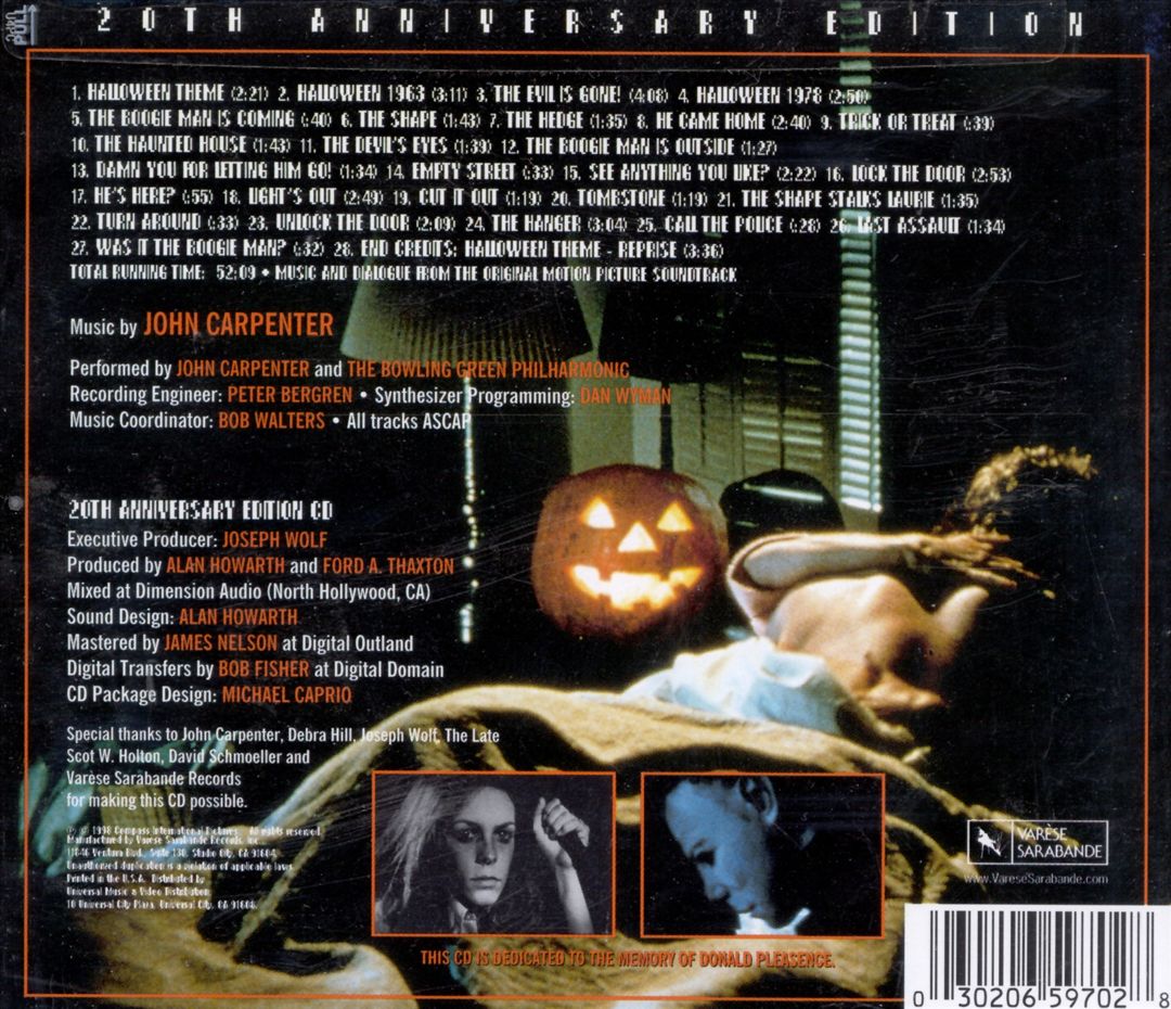 Halloween: 20th Anniversary Edition [Original Soundtrack] cover art