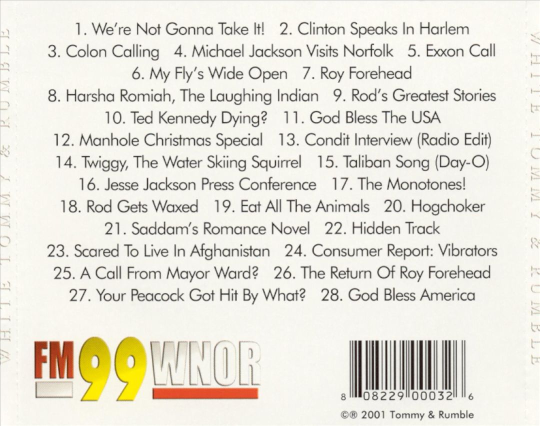 White cover art