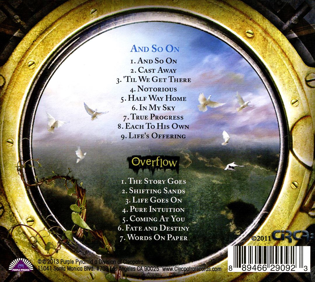 And So on + Overflow cover art