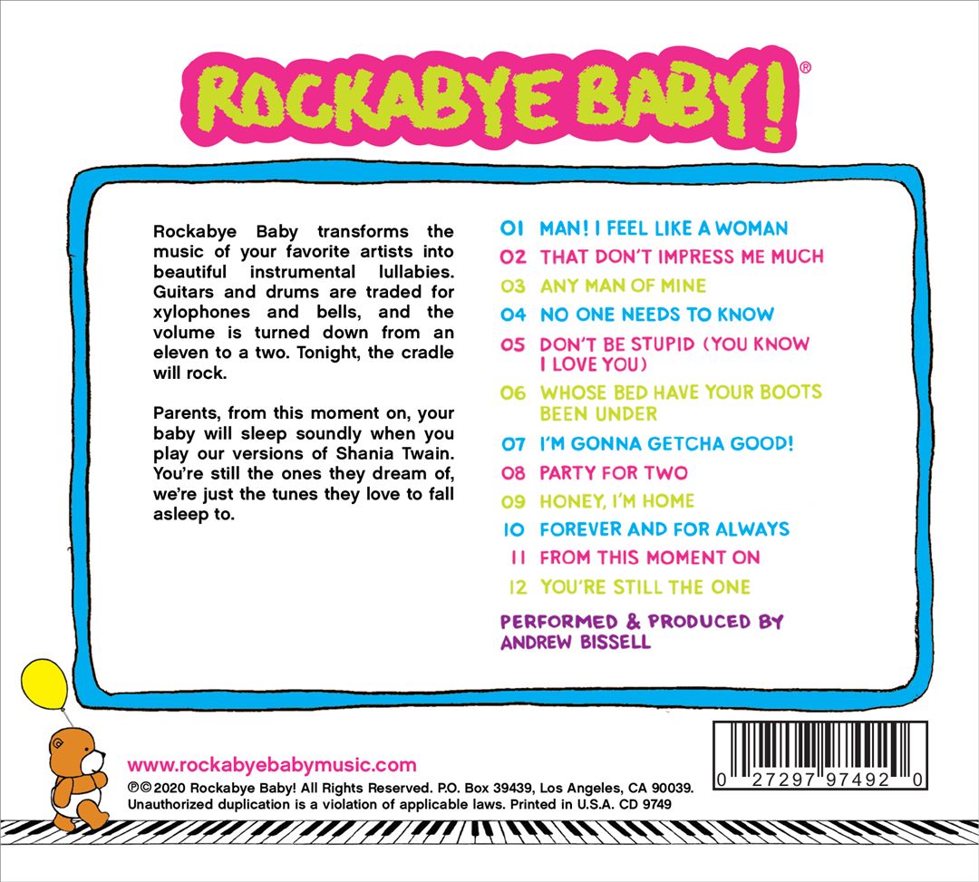 Lullaby Renditions of Shania Twain cover art