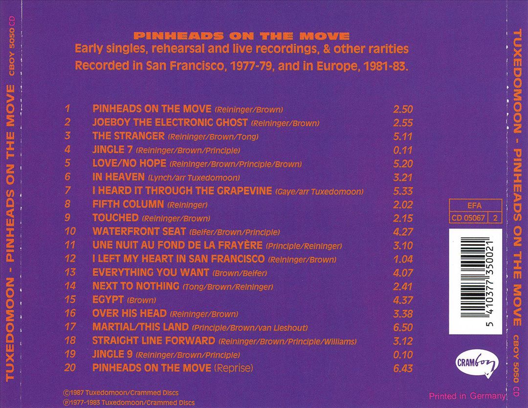Pinheads on the Move cover art