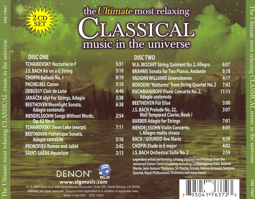 Ultimate Most Relaxing Classical Music in the Universe [Denon 2007] cover art