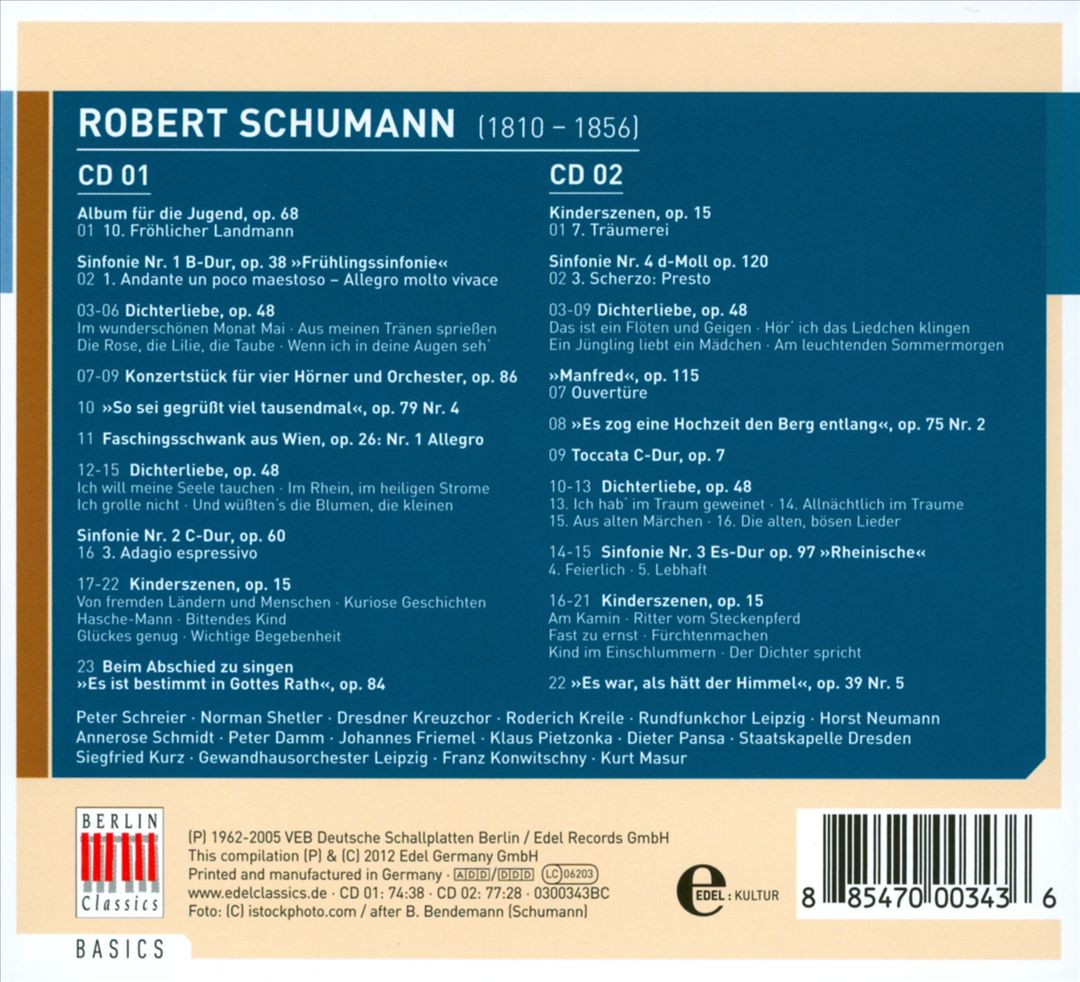 Best of Schumann cover art