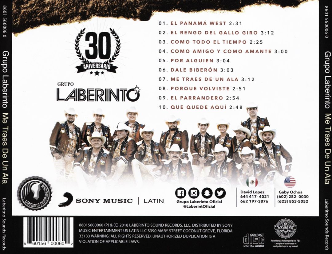 Me Traes de un Ala cover art