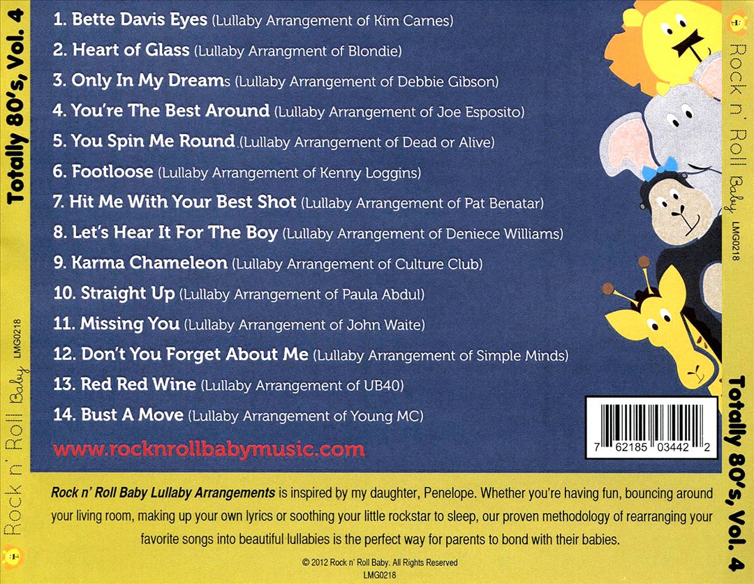 Totally 80's Lullabies, Vol. 4 cover art
