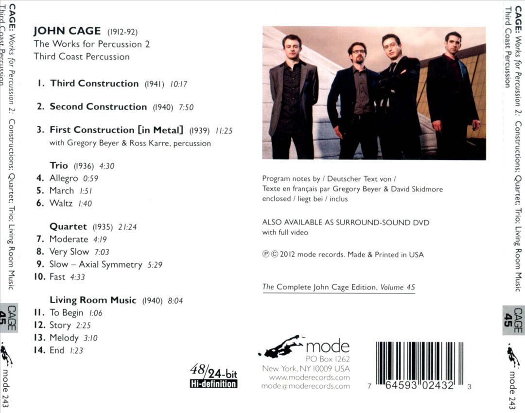 Cage: The Works for Percussion 2 cover art