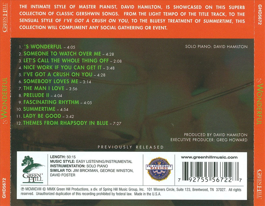 'S Wonderful: Easy Piano Evenings cover art