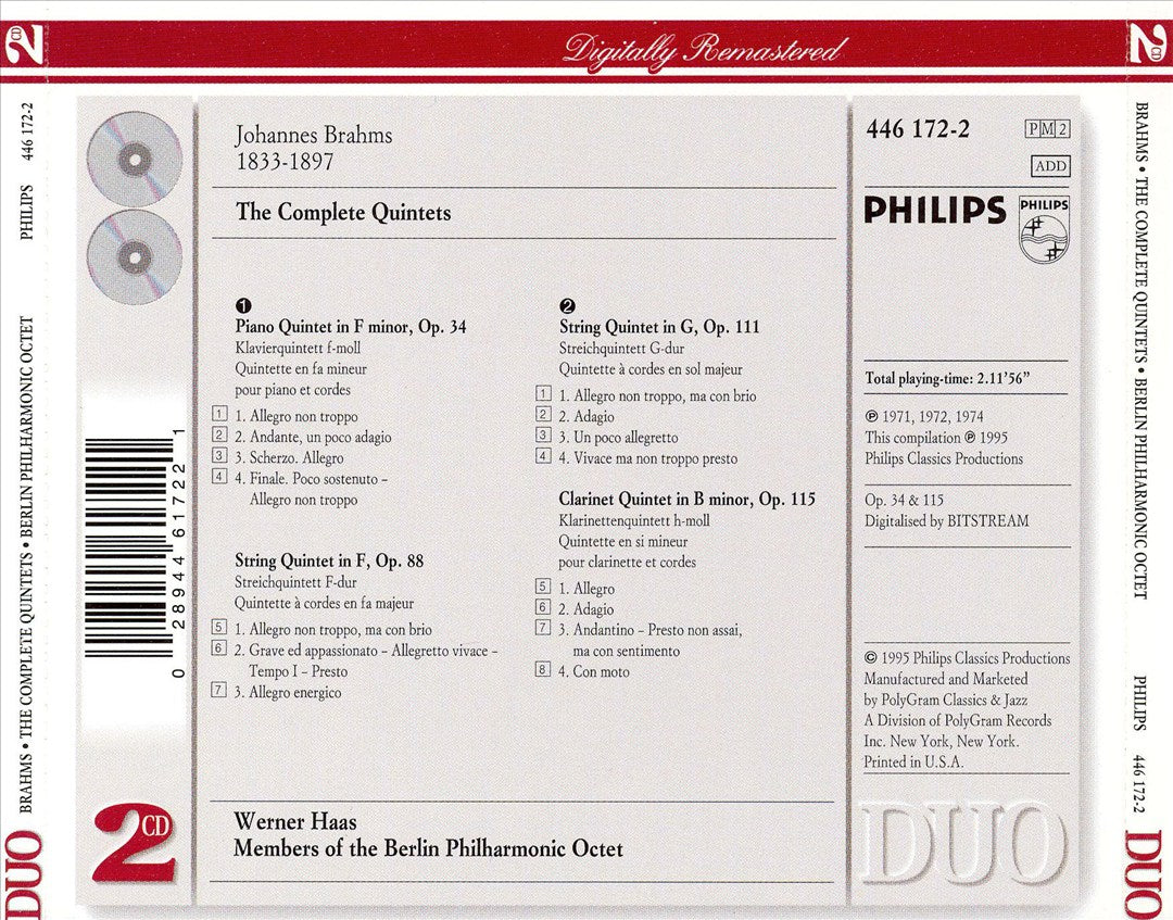Brahms: The Complete Quintets cover art