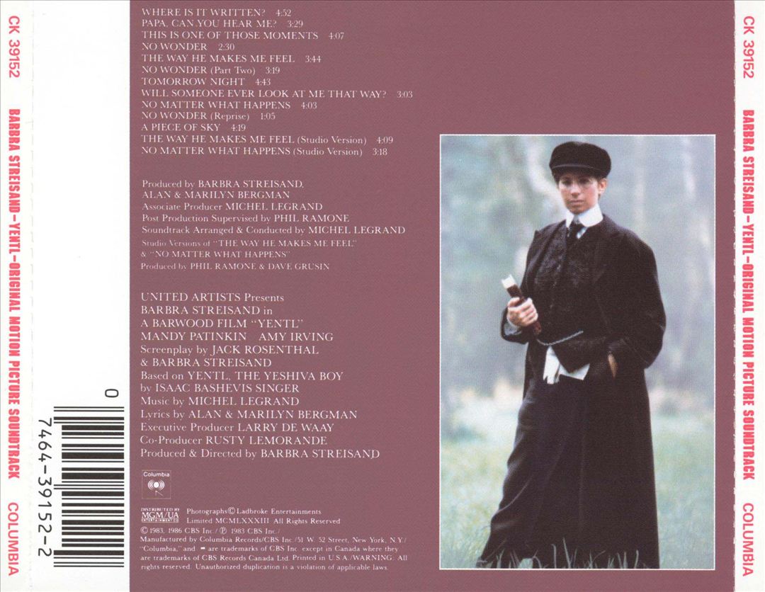 Yentl [Original Motion Picture Soundtrack] cover art