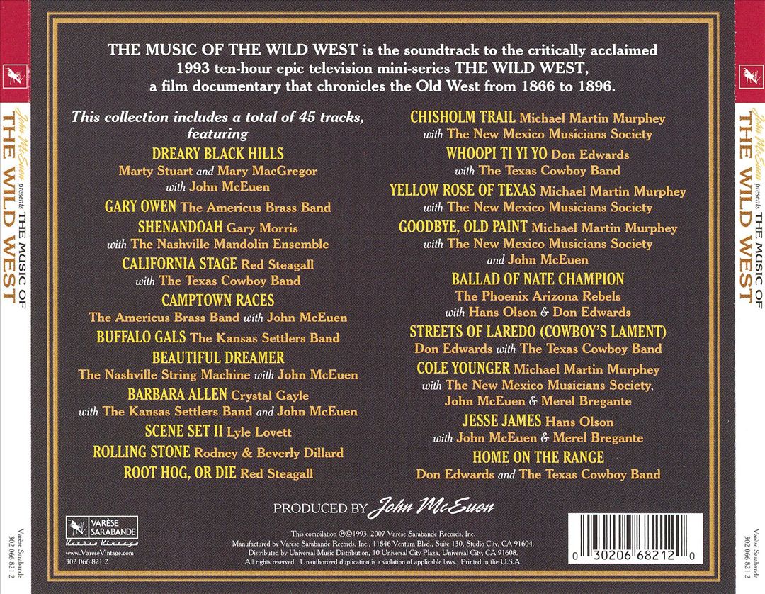 Music of the Wild West cover art