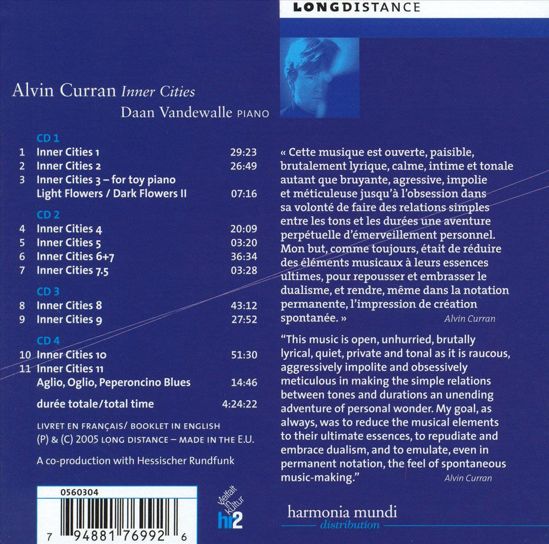 Alvin Curran: Inner Cities cover art