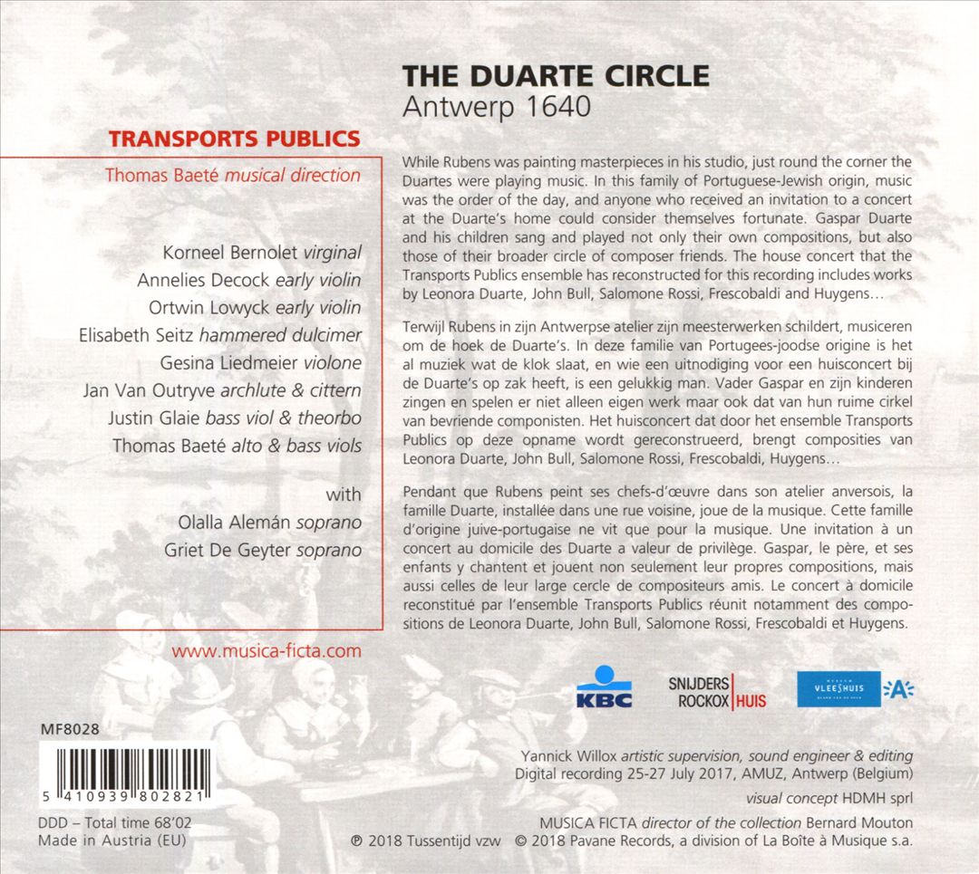 Duarte Circle, Antwerp 1640 cover art